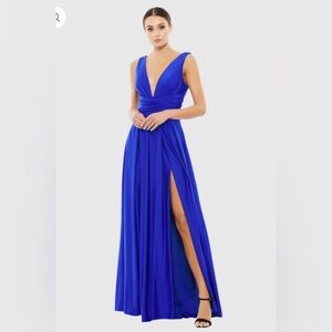 Mac Duggal Royal Blue Bridesmaid/ Prom Dress